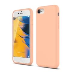 Husa iPhone 7/8/SE2 Casey Studios Premium Soft Silicone - Nectarine Pink Sand 