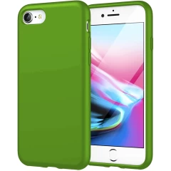 Husa iPhone 7/8/SE2 Casey Studios Premium Soft Silicone - Negru Acid Green 