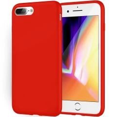 Husa iPhone 7 Plus/8 Plus Casey Studios Premium Soft Silicone - Webster Green Red 