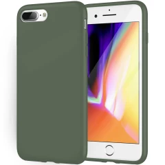 Husa iPhone 7 Plus/8 Plus Casey Studios Premium Soft Silicone - Nectarine Webster Green 