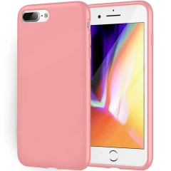 Husa iPhone 7 Plus/8 Plus Casey Studios Premium Soft Silicone - Nectarine Roz 