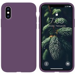 Husa iPhone X/XS Casey Studios Premium Soft Silicone - Light Purple