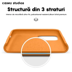 Husa iPhone 11 Pro Casey Studios Premium Soft Silicone - Nectarine Nectarine
