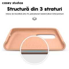 Husa iPhone 11 Pro Casey Studios Premium Soft Silicone - Pink Sand Pink Sand