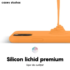 Husa iPhone 11 Pro Max Casey Studios Premium Soft Silicone - Nectarine Nectarine