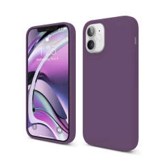 Husa iPhone 12 Mini Casey Studios Premium Soft Silicone Light Purple 