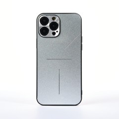Husa iPhone 13 Pro Max Casey Studios Metalines - Silver