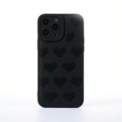 Husa iPhone 13 Pro Max Casey Studios Heartfull - Negru Negru