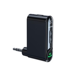 Adaptor audio Qiyin Bluetooth Aux Jack 3,5 mm, Baseus, WXQY-01 - Negru