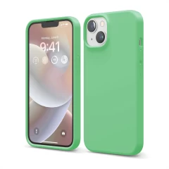 Husa iPhone 14 Casey Studios Premium Soft Silicone Emerald 