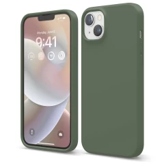 Husa iPhone 14 Casey Studios Premium Soft Silicone Webster Green 
