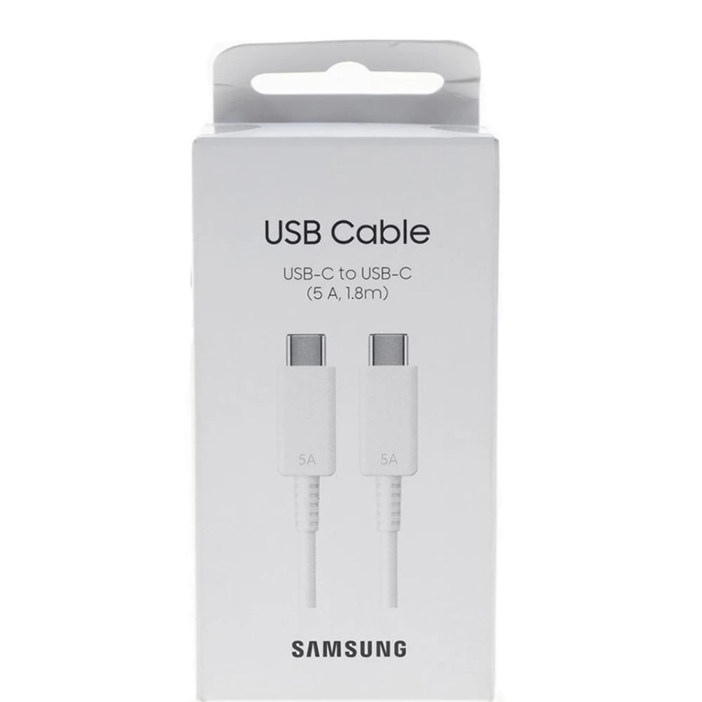 Cablu de Date Type-C to Type-C Charging 1.8m - Samsung (EP-DX510JWEGEU) Alb 12760 | uppercase.ro