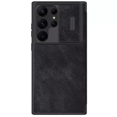 Husa pentru Samsung Galaxy S23 Ultra - Nillkin QIN Leather Pro Case - Negru
