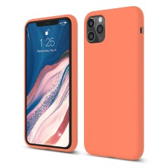 Husa iPhone 11 Pro Max Casey Studios Premium Soft Silicone - Nectarine