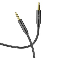 Adaptor Cablu Audio Jack 3.5mm la Jack 3.5mm, 1m, HOCO, UPA19 - Negru