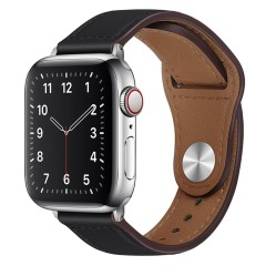 Curea barbati pentru Apple Watch 1/2/3/4/5/6/7/8/SE/SE 2/Ultra (42/44/45/49mm) - Techsuit Watchband (W033) - Negru