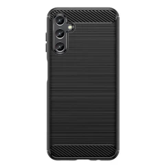 Husa pentru Samsung Galaxy A14 4G / A14 5G - Techsuit Carbon Silicone - Negru Negru