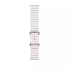 Curea pentru Apple Watch 1/2/3/4/5/6/7/8/SE/SE 2/Ultra (42/44/45/49mm) - Techsuit Watchband (W038) - Alb Alb