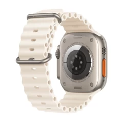Curea pentru Apple Watch 1/2/3/4/5/6/7/8/SE/SE 2 (38/40/41mm) - Techsuit Watchband (W038) - Alb Alb