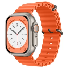 Curea pentru Apple Watch 1/2/3/4/5/6/7/8/SE/SE 2/Ultra (42/44/45/49mm) - Techsuit Watchband (W038) - Portocaliu Portocaliu