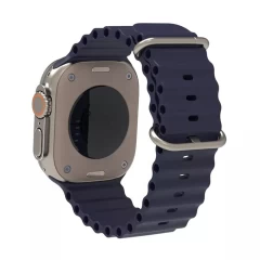 Curea pentru Apple Watch 1/2/3/4/5/6/7/8/SE/SE 2/Ultra (42/44/45/49mm) - Techsuit Watchband (W038) - Albastru Albastru
