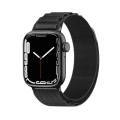 Curea pentru Apple Watch 1/2/3/4/5/6/7/8/SE/SE 2/Ultra (42/44/45/49mm) - Techsuit Watchband (W037) - Negru Negru