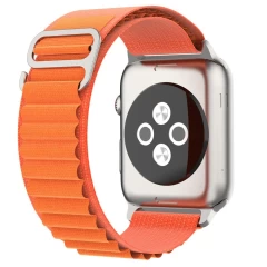 Curea pentru Apple Watch 1/2/3/4/5/6/7/8/SE/SE 2/Ultra (42/44/45/49mm) - Techsuit Watchband (W037) - Portocaliu Portocaliu