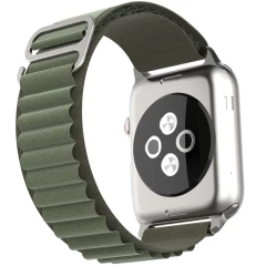 Curea pentru Apple Watch 1/2/3/4/5/6/7/8/SE/SE 2/Ultra (42/44/45/49mm) - Techsuit Watchband (W037) - Verde Verde