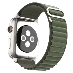 Curea pentruApple Watch 1/2/3/4/5/6/7/8/SE/SE 2 (38/40/41mm) - Techsuit Watchband (W037) - Verde Verde