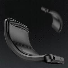 Husa pentru Xiaomi 12T / 12T Pro - Techsuit Carbon Silicone - Negru Negru