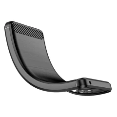 Husa pentru Motorola Moto E22s - Techsuit Carbon Silicone - Negru Negru