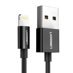 Cablu de Date USB la Lightning, 2m - Ugreen (80823) - Negru