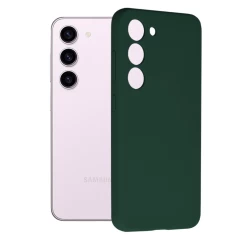 Husa pentru Samsung Galaxy S23 - Techsuit Soft Edge Silicone - Negru Verde 