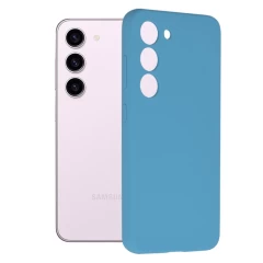 Husa pentru Samsung Galaxy S23 - Techsuit Soft Edge Silicone - Negru Albastru 