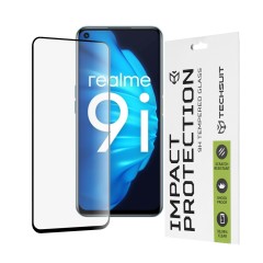 Folie pentru Realme 9i / 9 5G / 9 Pro / 8i / Narzo 50 / Oppo A76 / A96 / OnePlus Nord CE 2 Lite 5G - Techsuit 111D Full Cover / Full Glue Glass - Negru