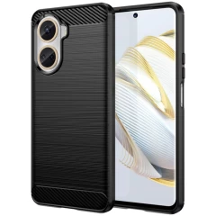 Husa pentru Huawei nova 10 SE - Techsuit Carbon Silicone - Negru