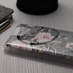 Husa pentru iPhone 14 Plus - Techsuit Marble Series - Gri Gri