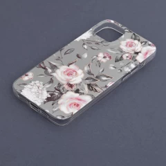 Husa pentru iPhone 14 Plus - Techsuit Marble Series - Gri Gri