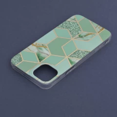 Husa pentru iPhone 14 Plus - Techsuit Marble Series - Verde Verde