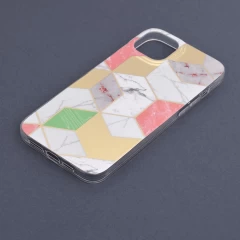 Husa pentru iPhone 14 Plus - Techsuit Marble Series - Mov Mov