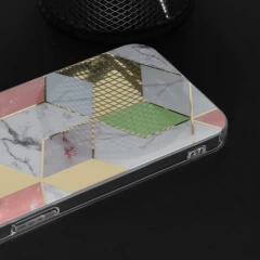 Husa pentru iPhone 14 Pro - Techsuit Marble Series - Mov Mov