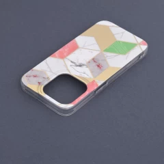 Husa pentru iPhone 14 Pro - Techsuit Marble Series - Mov Mov