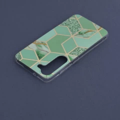 Husa pentru Samsung Galaxy S23 - Techsuit Marble Series - Verde Verde