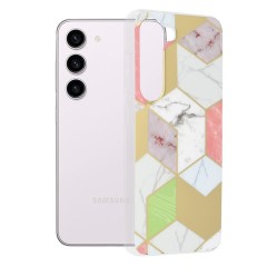 Husa pentru Samsung Galaxy S23 - Techsuit Marble Series - Mov