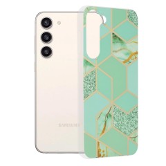 Husa pentru Samsung Galaxy S23 Plus - Techsuit Marble Series - Verde