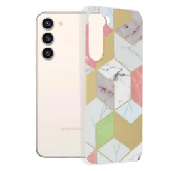 Husa pentru Samsung Galaxy S23 Plus - Techsuit Marble Series - Verde Mov 