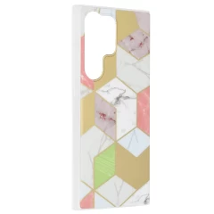 Husa pentru Samsung Galaxy S23 Ultra - Techsuit Marble Series - Mov Mov