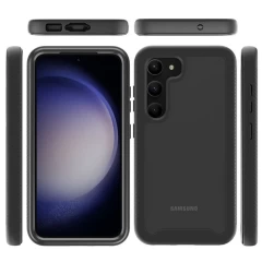 Husa pentru Samsung Galaxy S23 + Folie - Techsuit Defense360 Pro - Negru Negru