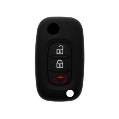 Husa pentru cheie Smart Fortwo/Forfour 453 (2016, 2017) - Techsuit Car Key Case (1008.11) - Negru