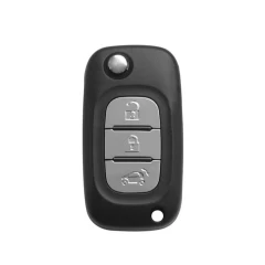 Husa pentru cheie Smart Fortwo/Forfour 453 (2016, 2017) - Techsuit Car Key Case (1008.11) - Negru Negru